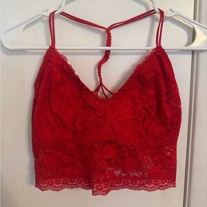 Gilly Hicks Red Lace Bralette